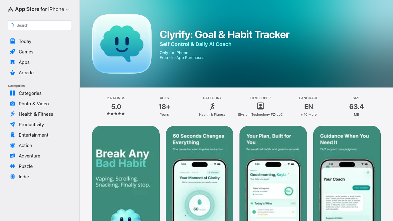 Clyrify — AI Habit Transformation